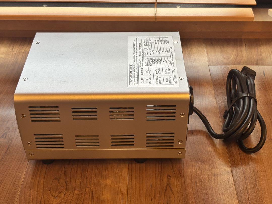 【取説有】カシムラ 海外国内用大型変圧器 WT-15EJ TTS-119C 海外国内用大型変圧器 220-240V/3000VA – kashimura