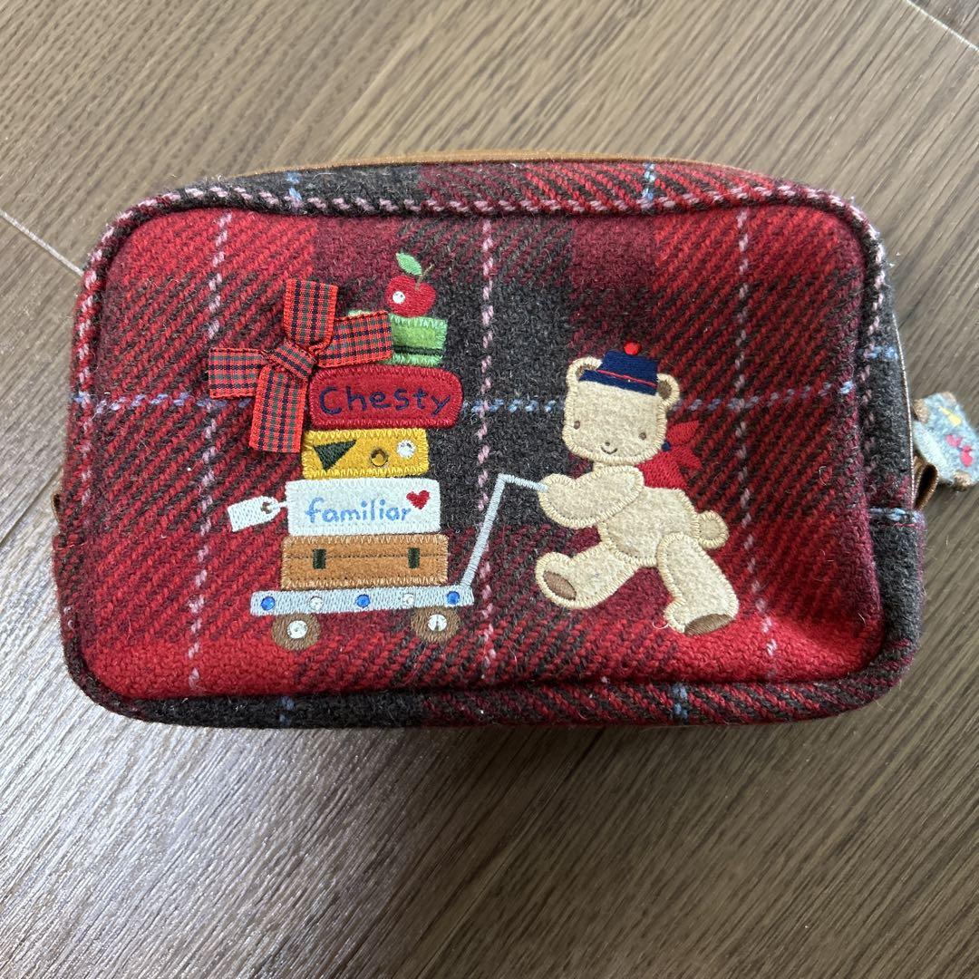 hana様【レア　新品　タグ付】ファミリア　チェスティ　コラボ　ポーチ familiar ファミリア chesty チェスティー コラボ ポーチ｜Yahoo