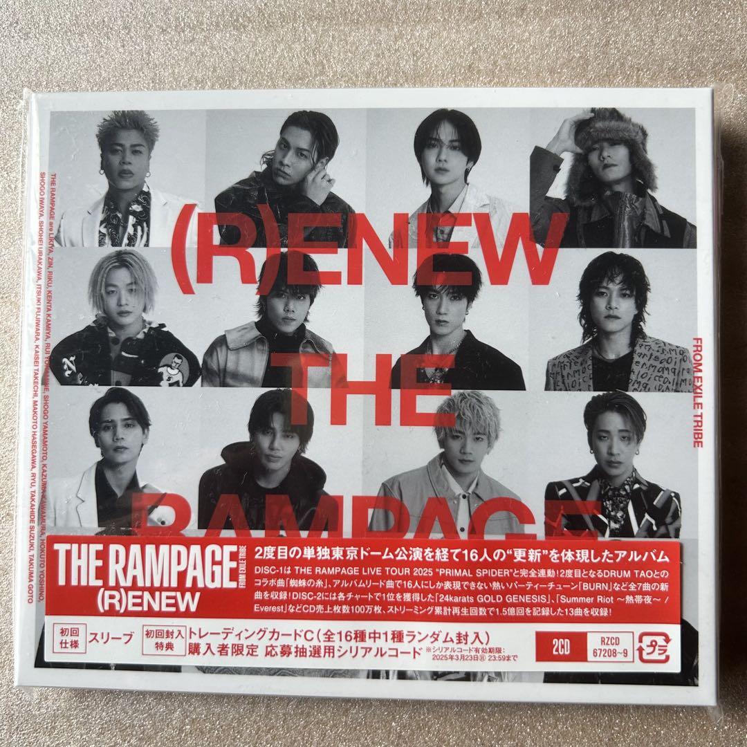 THE RAMPAGE DVD＋（R)ENEW 2CD THE RAMPAGE (R)ENEW CD 16トラック - メルカリ