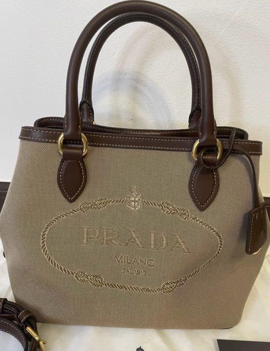 NEW国産 PRADA ジャガード×レザー2wayバッグ OYSgQ-m46983282662 在庫あ新品