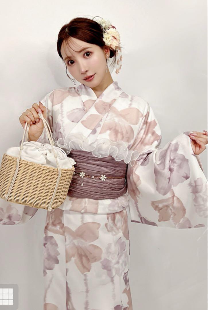 GRL 浴衣 三上悠亜 ぼかし花柄浴衣セット ワンピース2way[gi1506]