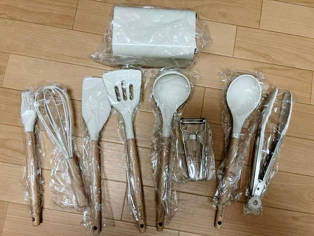 キッチンツール8点セット セラミック収納ホルダー付き