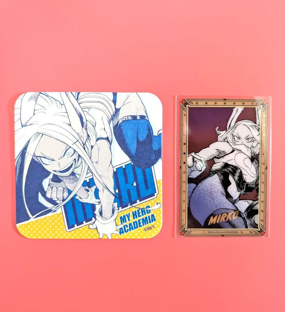 ヒロアカ原画展 ミルコ アートコースター 箔押しクリアカード