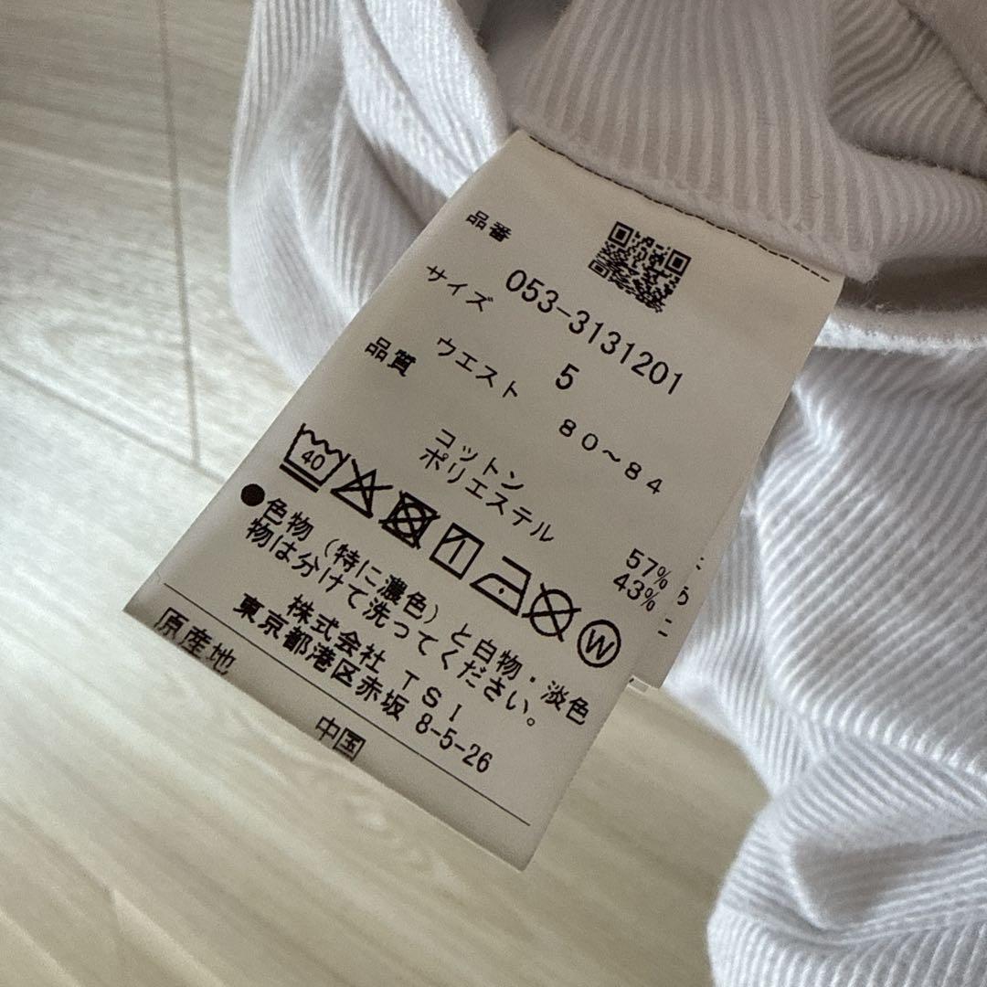 【2024購入】パーリーゲイツ　パンツ　白　ホワイト　5 春夏　ストレッチ素材