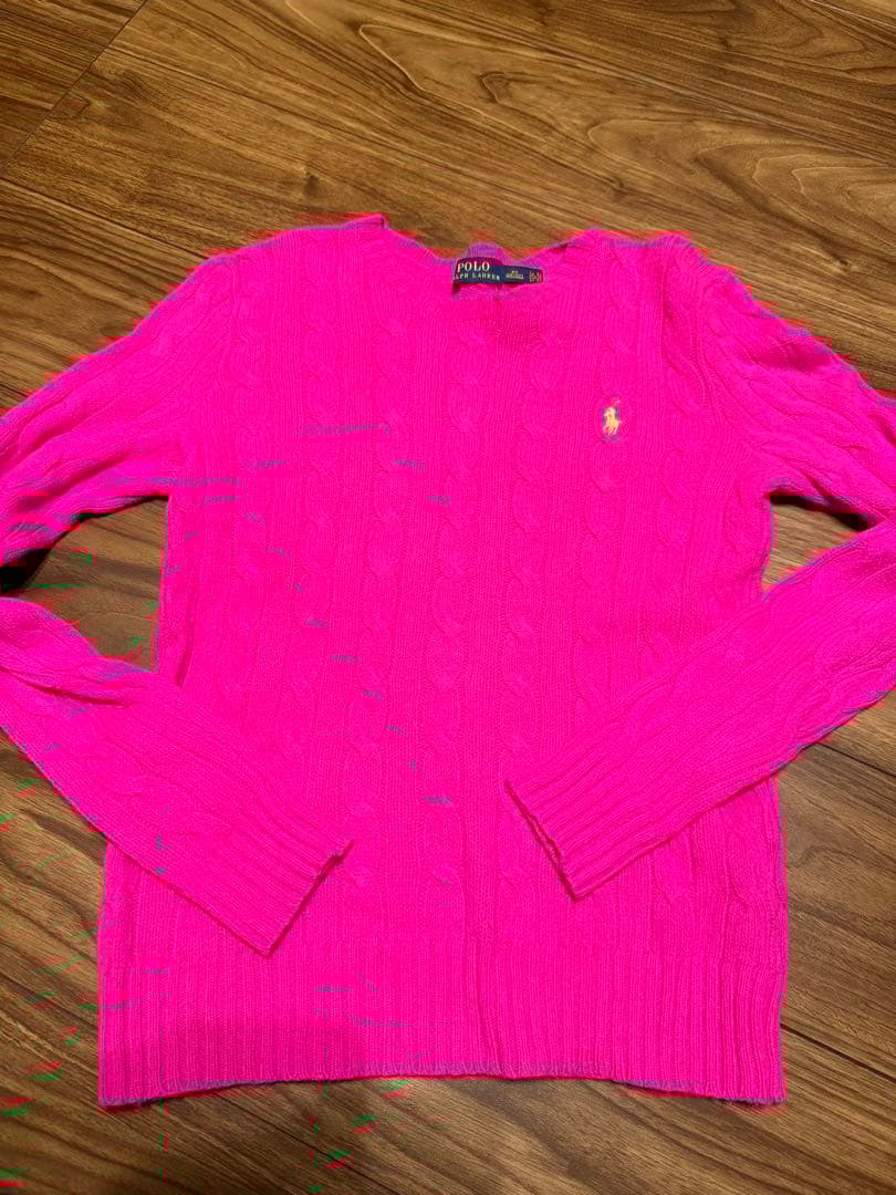 Polo Ralph Lauren ピンク ケーブルニット S カシミア混 中古・古着通販】POLO RALPH LAUREN (ポロ・ラルフローレン