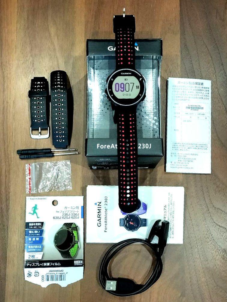 ❤GARMINガーミン ForeAthlete 230J❤新品ベルト・フィルム付