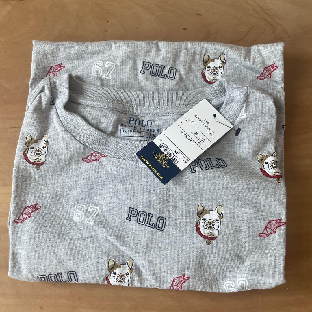Polo Ralph Lauren フレンチブルドッグ Tシャツ グレー