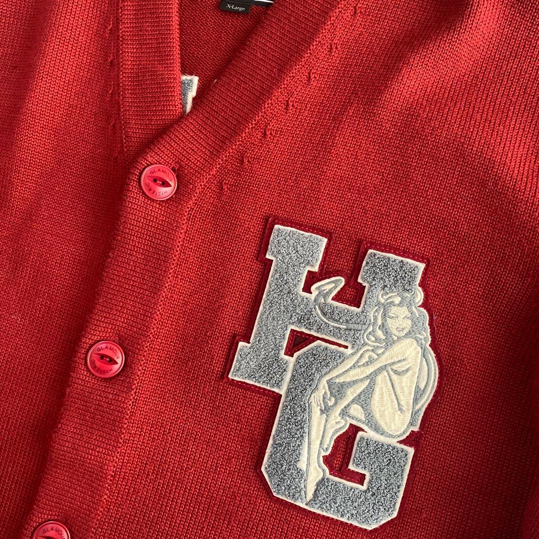 EVIL レタードカーディガンXL