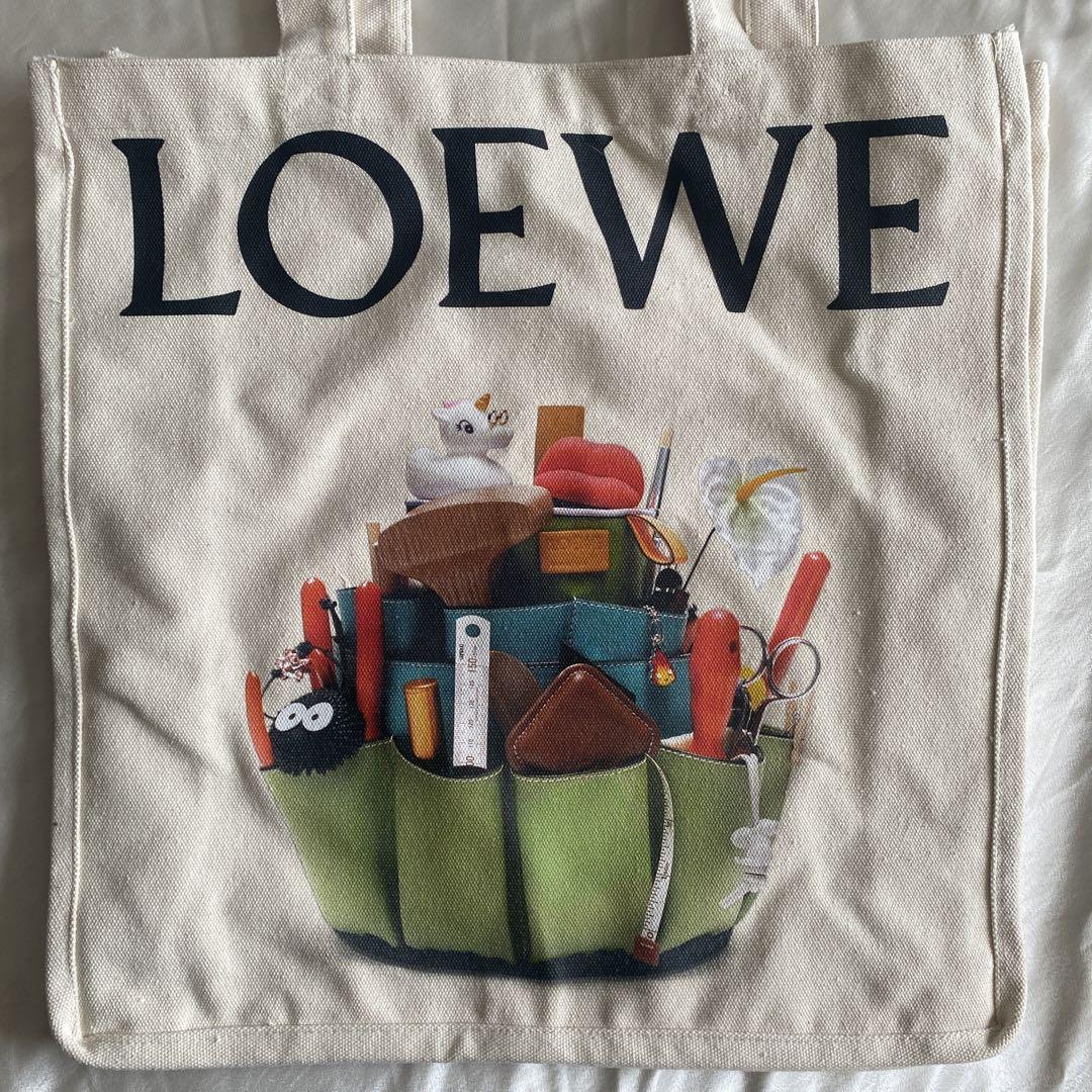 LOEWE ロエベ クラブテッドワールド展 ノベルティー トートバッグ LOEWE ロエベ ジブリ トートバッグ ノベルティ クラフテッド