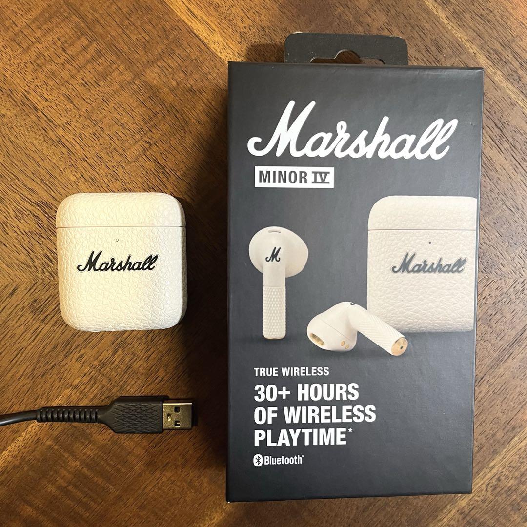Marshall MINOR IV ワイヤレスイヤホン ホワイト　ジャンク品