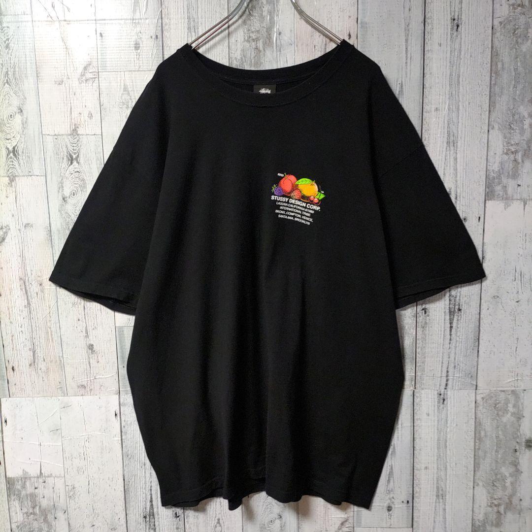 z18【人気Lサイズ】ステューシー♤ビッグロゴ　フルーツ　半袖Tシャツ　即完売