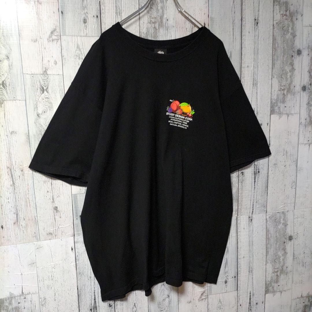 z18【人気Lサイズ】ステューシー♤ビッグロゴ　フルーツ　半袖Tシャツ　即完売