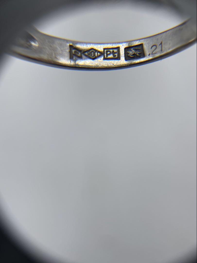 pt900 プラチナ ダイヤ 指輪 3.99g リング 21号