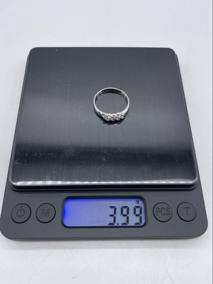 pt900 プラチナ ダイヤ 指輪 3.99g リング 21号