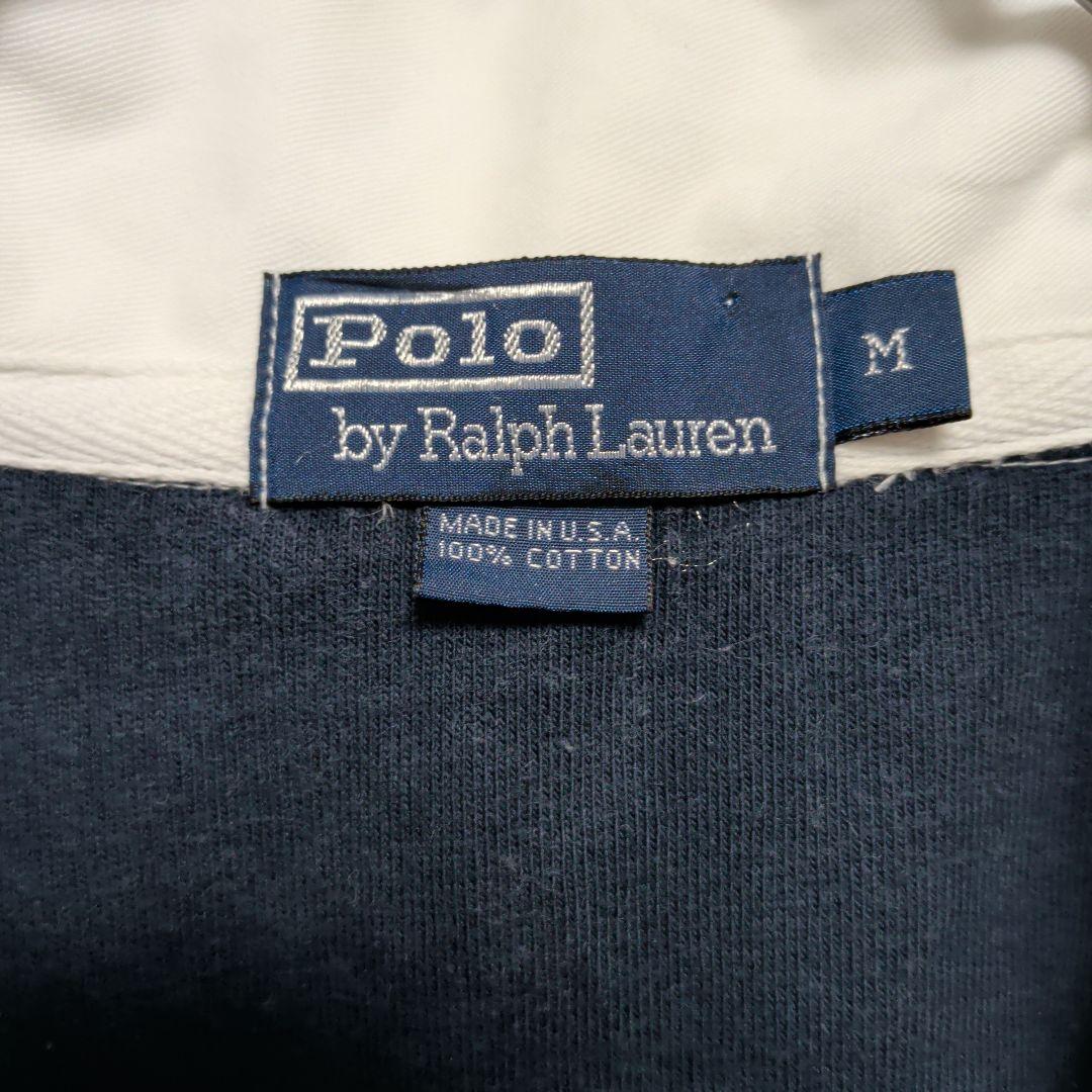 ポロラルフローレン ラガーシャツ 90s ボーダー オーバーサイズ ヴィンテージM POLO RALPH LAUREN KANDAIZUMI_COM