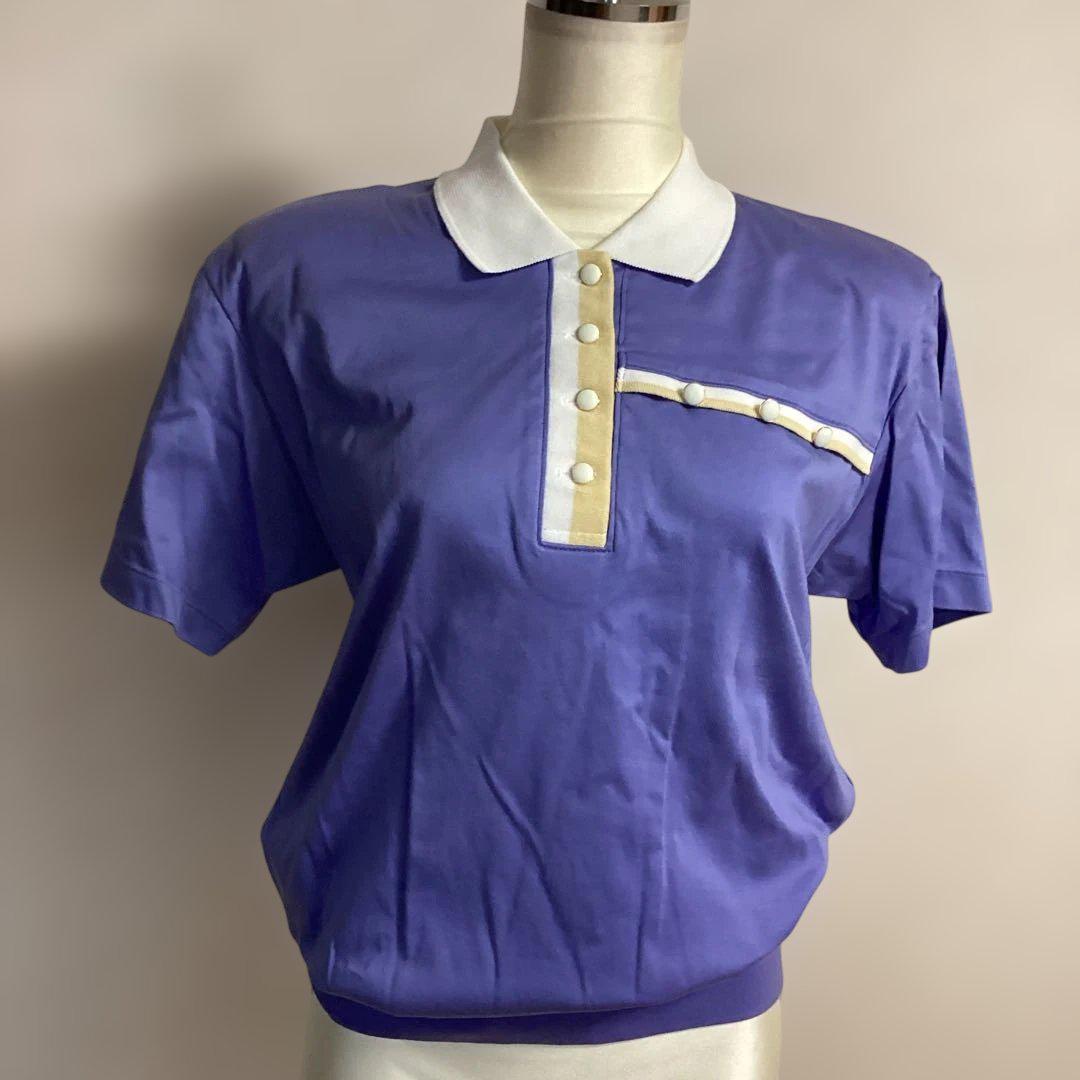 X-35 ミセス　婦人服　ポロTシャツ　日本製　綿100% Mサイズ
