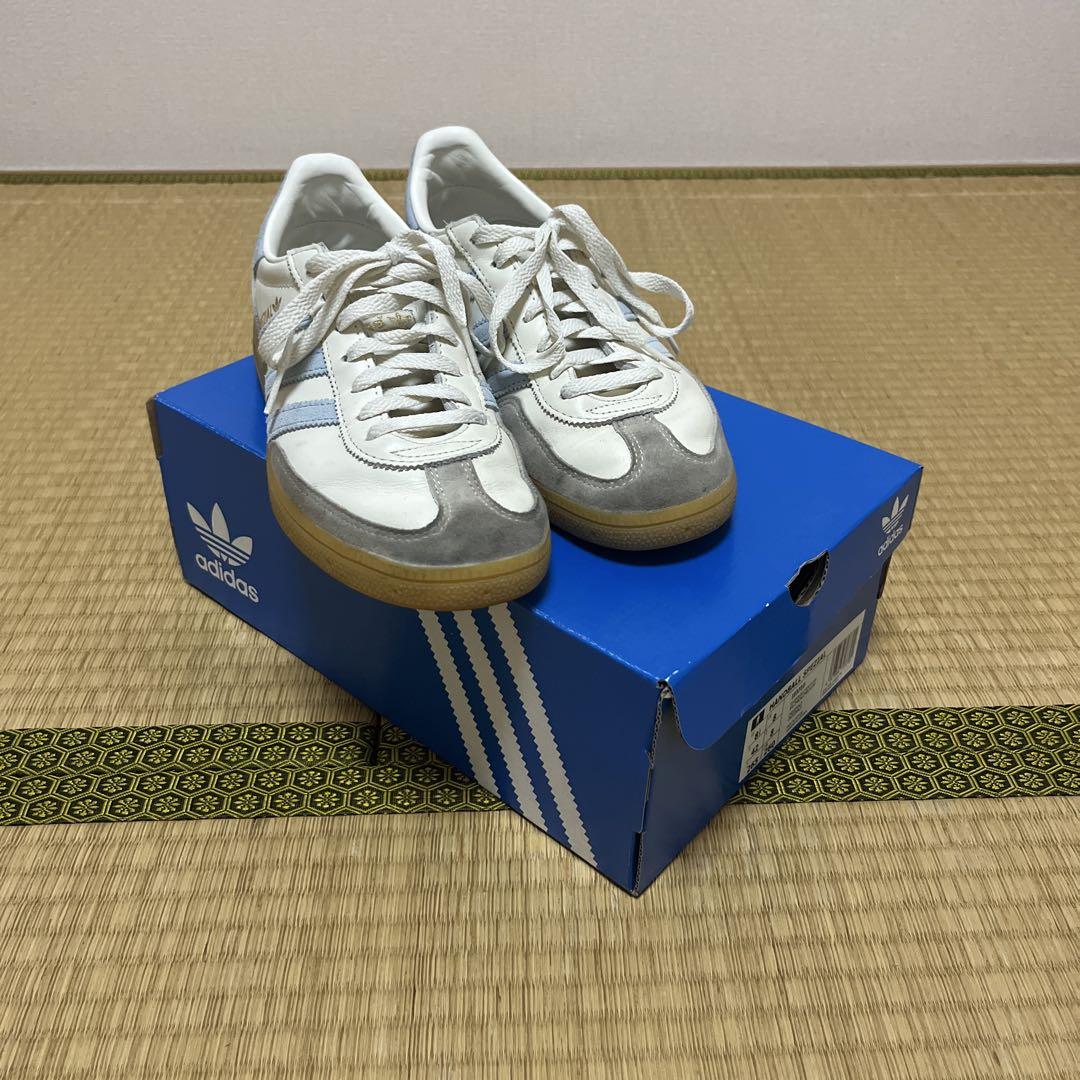 adidas SPEZIAL ホワイト/ブルー スニーカー 箱付き