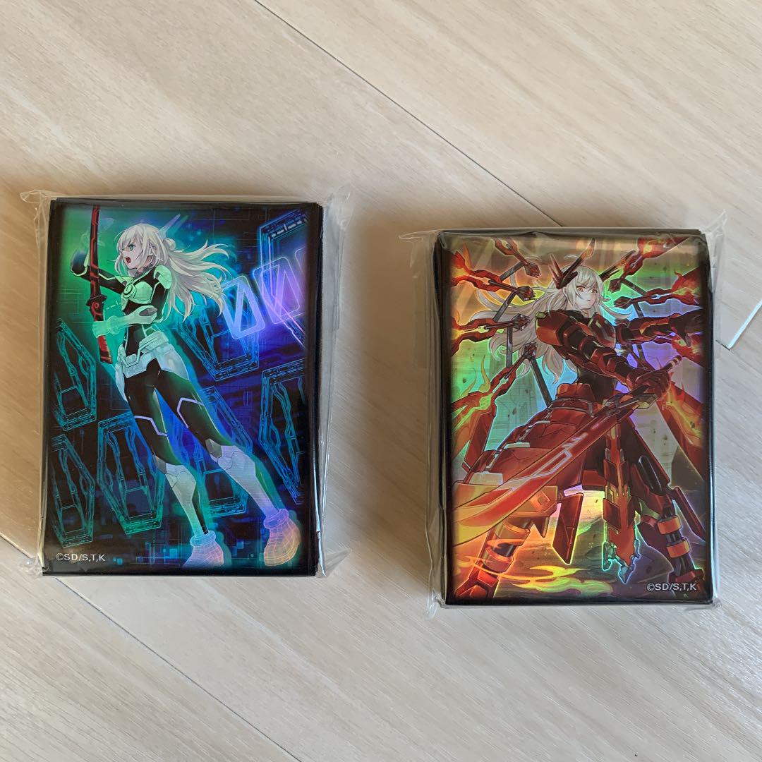 遊戯王 閃刀姫 デッキ エクストラ スリーブ カスタムパーツ 付き