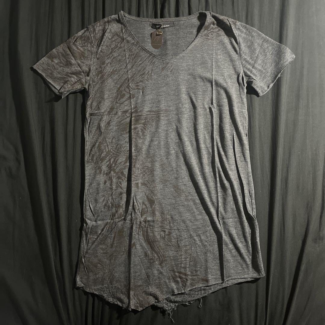 14th addiction Tシャツ　レオパード クロス　カットソー 1 白 14th addiction Tシャツ レオパード クロス カットソー 1 白