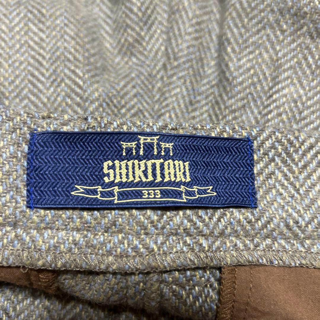 パンツ SHIKITARI wide volume herringbone pants WIDE VOLUME HERRINGBONE PANTS【BEIGE】 | SHIKITARI