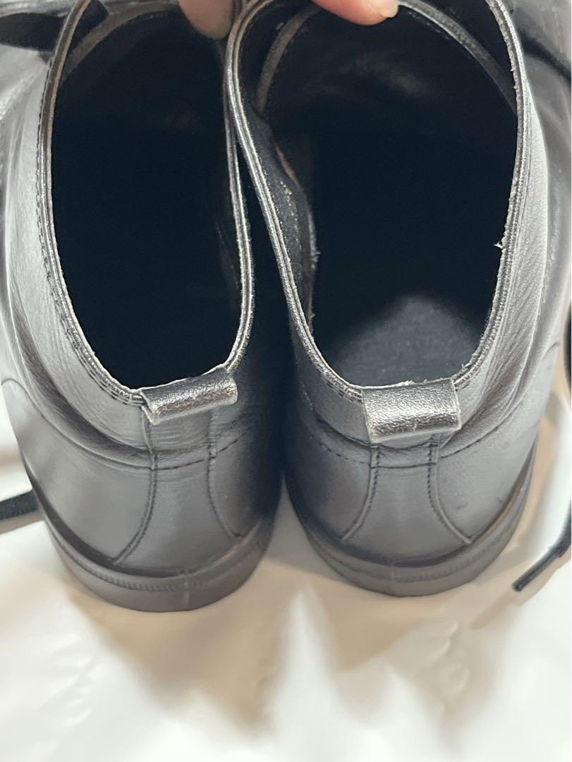 エコー　ecco ハイカットレザーシューズ　ブラック　23.5cm
