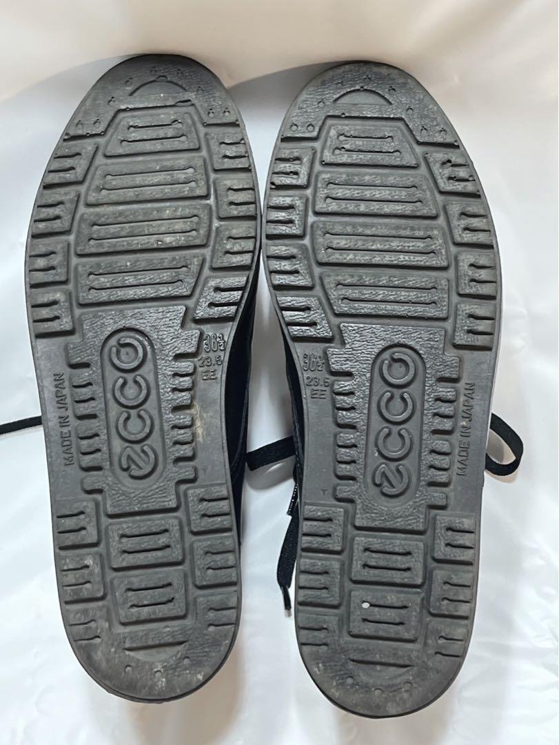 エコー　ecco ハイカットレザーシューズ　ブラック　23.5cm