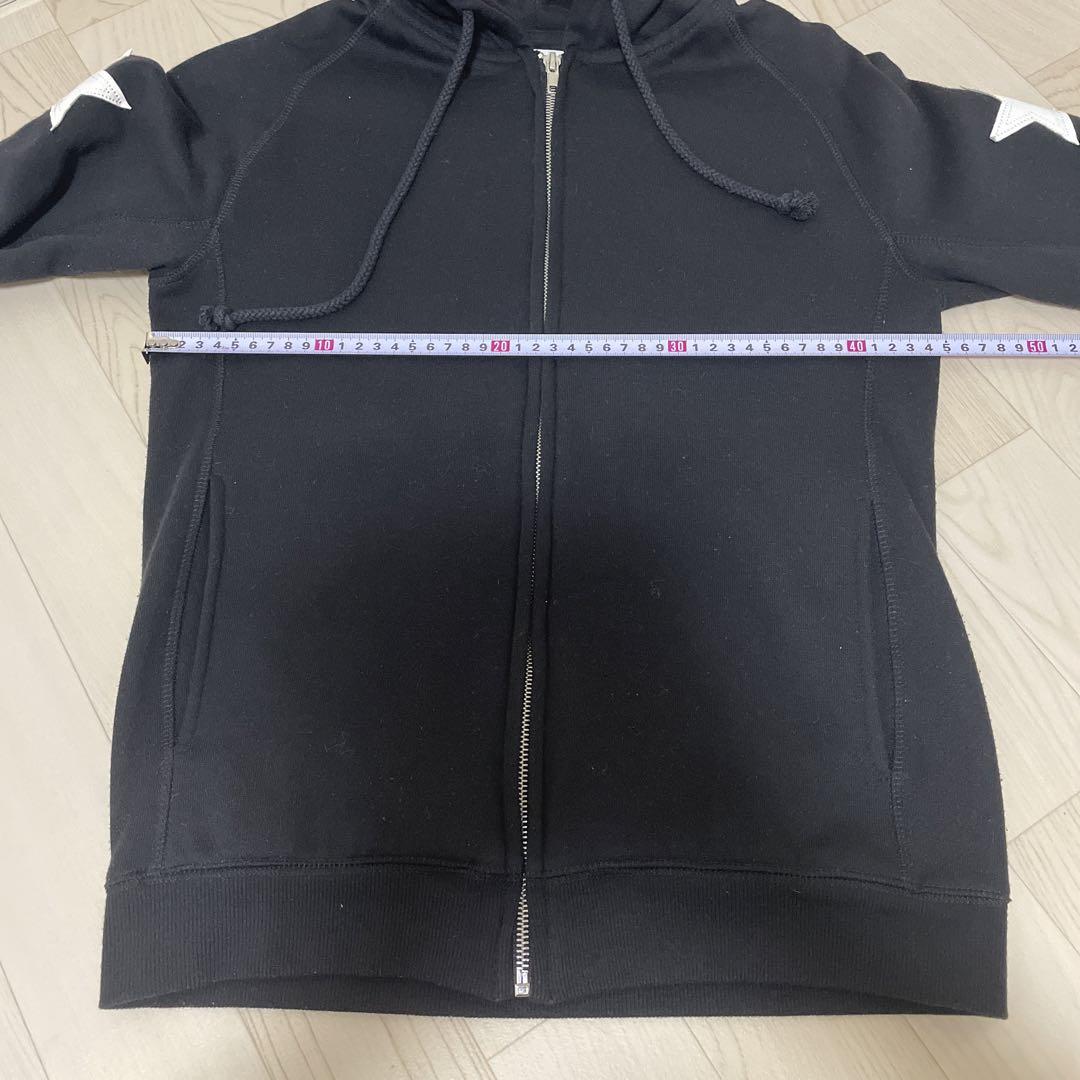 ミラーナイン　mirror9 レディース　パーカー　黒　星　Mサイズ ミラーナイン mirror9 レディース パーカー 黒 星 Mサイズ