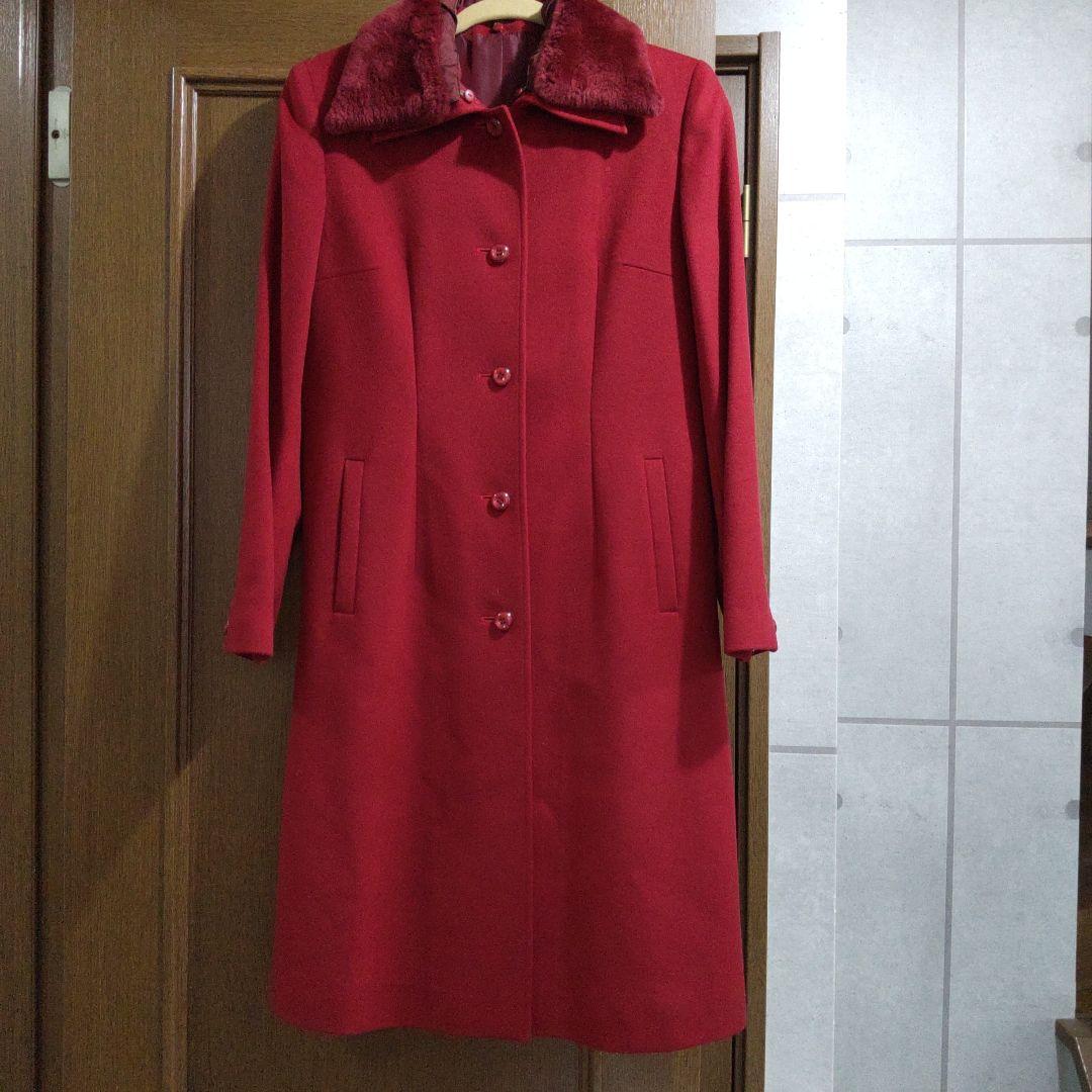 美品 カシミヤ100% ロロピアーナ ボルドー ステンカラー ロング