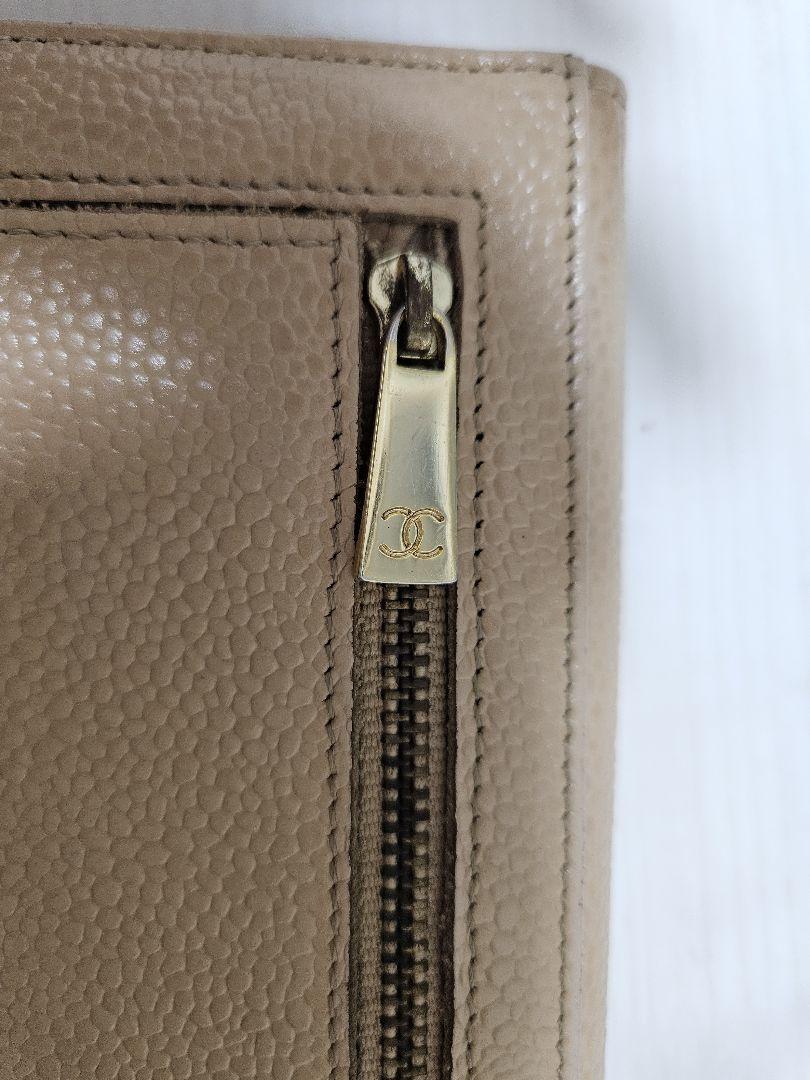 シャネル レザー長財布