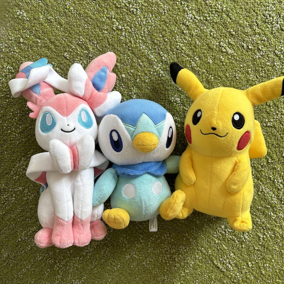 ポケモン ぬいぐるみ 3体セット - メルカリ