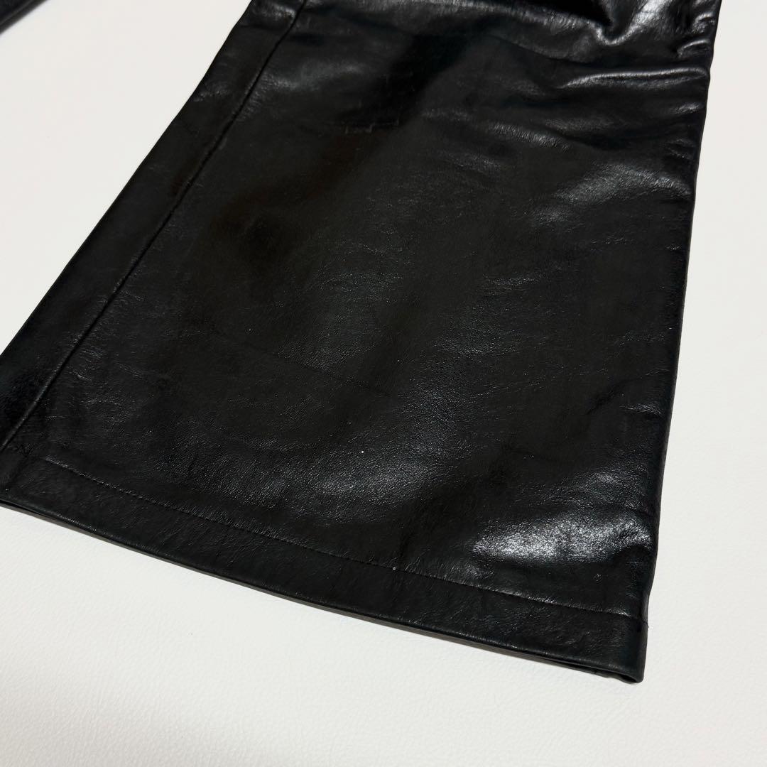Tornado Mart buffalo leather flare pants