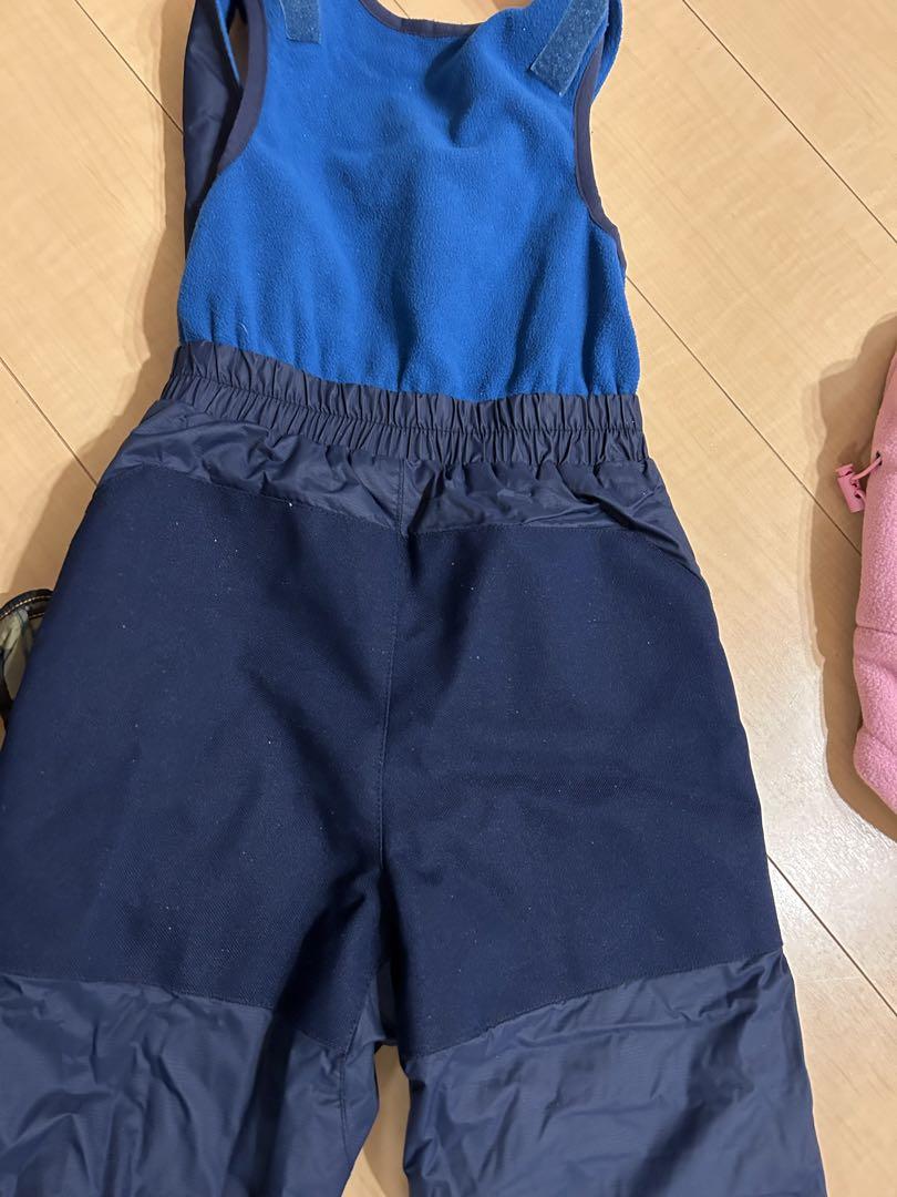 コロンビア子供用スキーウェアセット　つなぎ、keenブーツ、バラクラバ、靴下