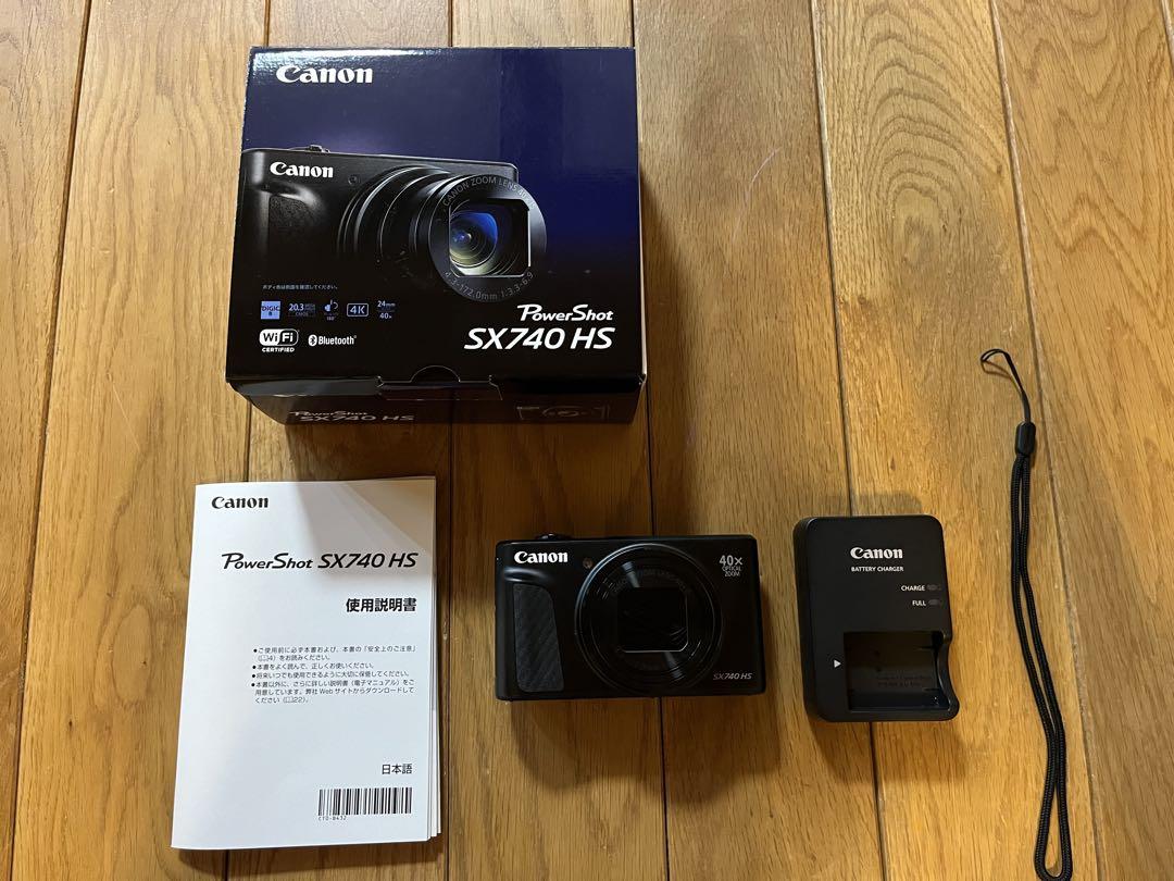 canon sx740hs コンパクトデジタルカメラ ブラック 美品