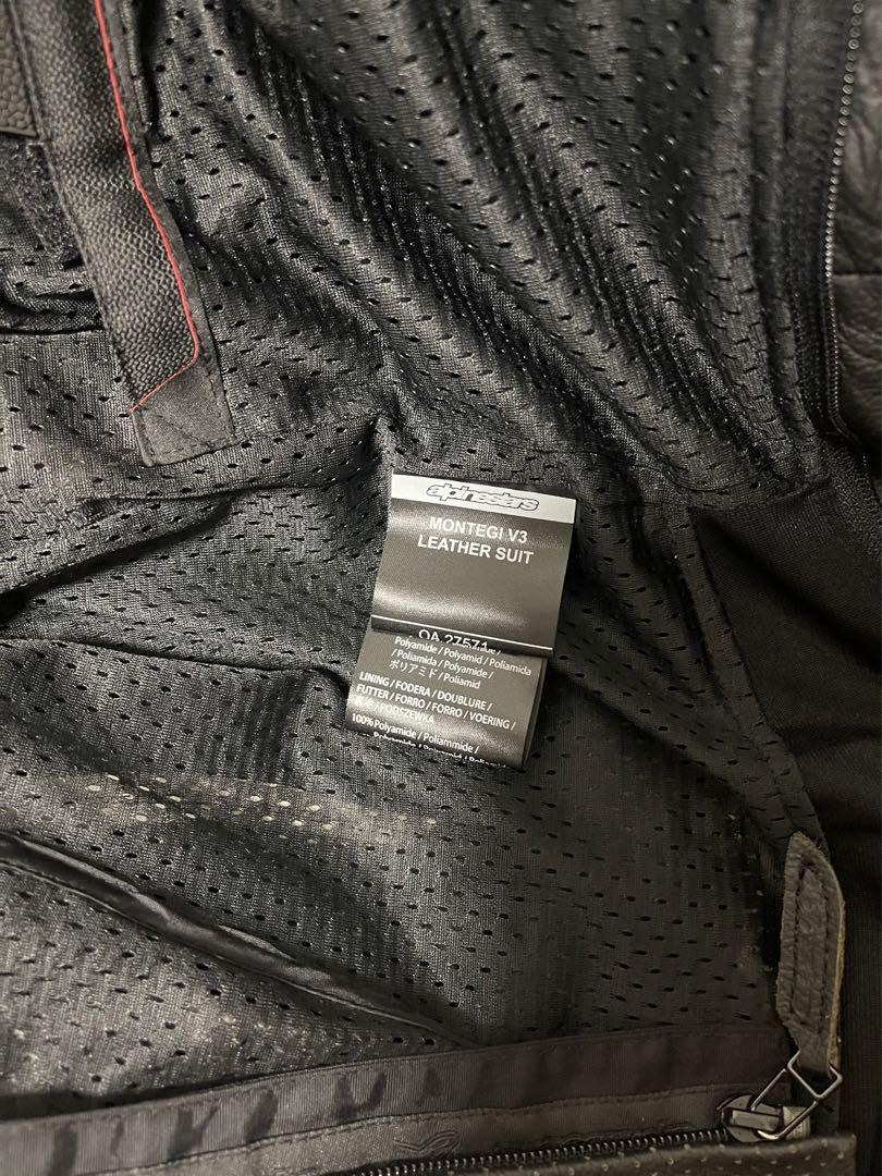 Alpinestars 革ツナギ 黒 オレンジ moteg 3