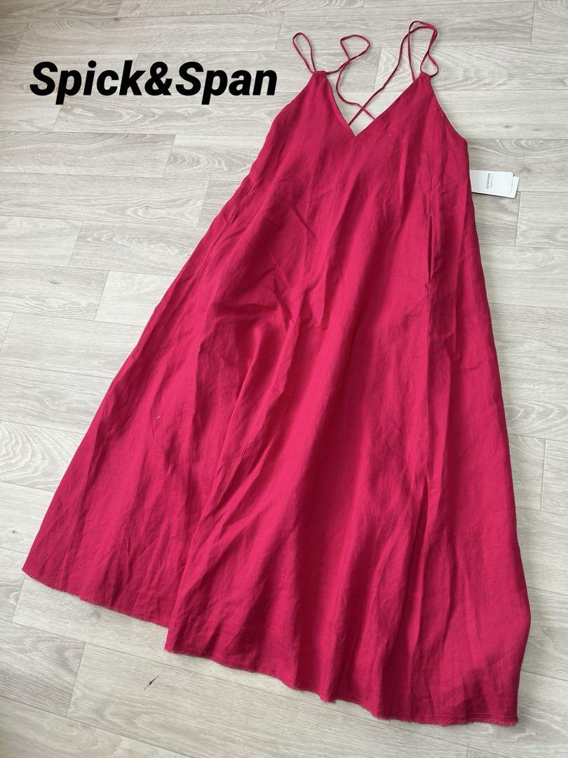 未使用☆ Spick&Span リネンキャミソールドレス 38