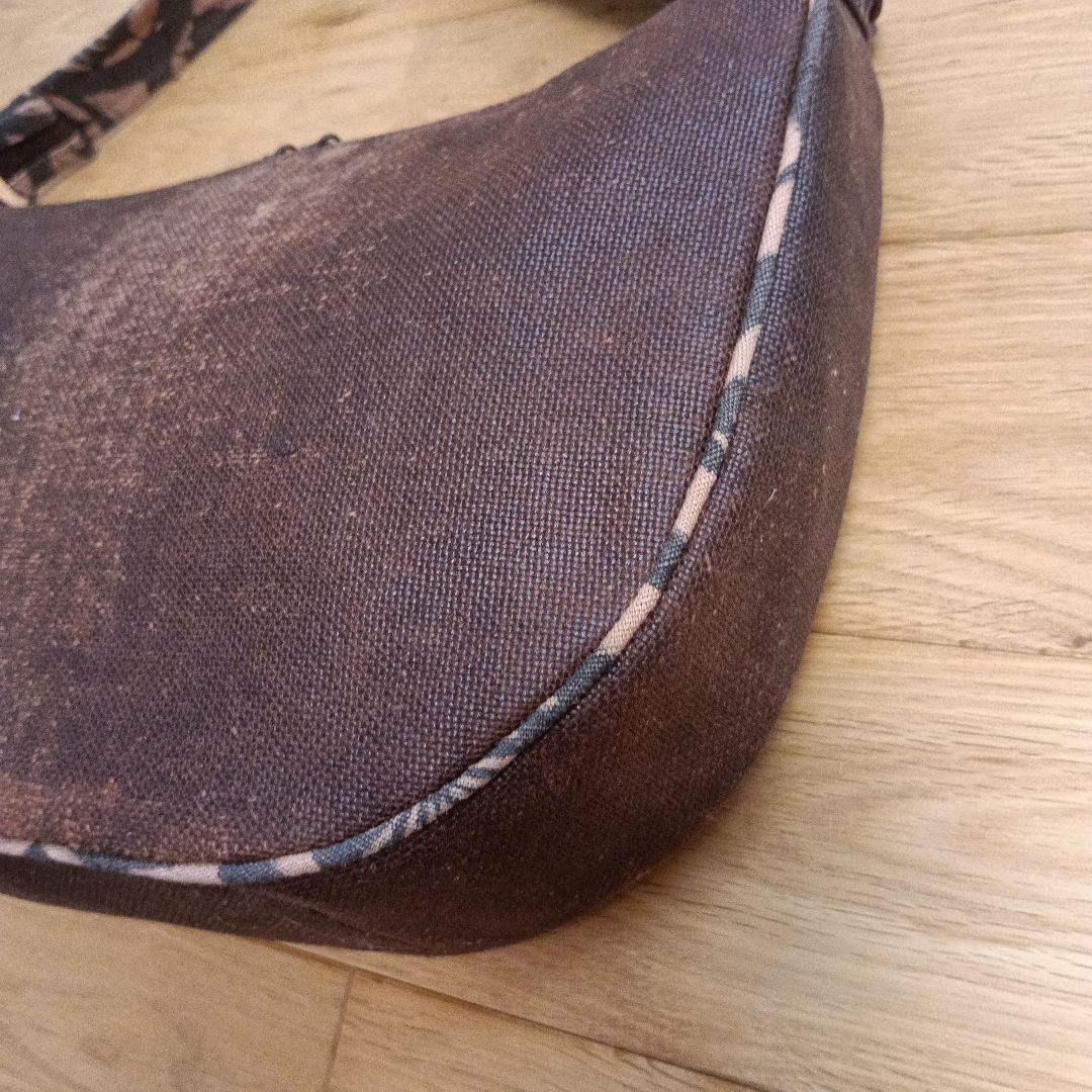 古布型染×酒袋　バッグ　ハンドメイド　時代物 古布酒袋×型染 ショルダーバッグ ハンドメイド 時代物