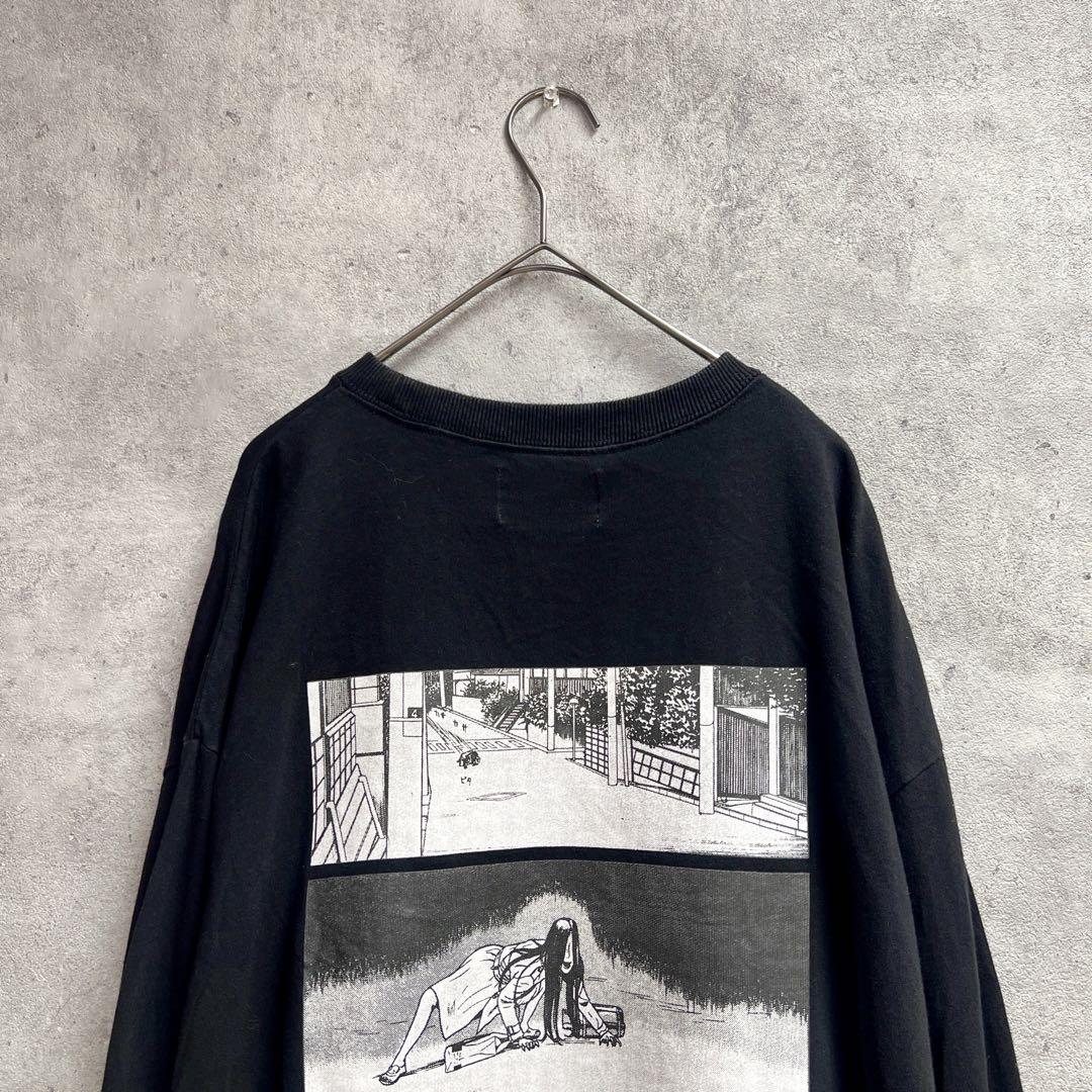 希少★ 望月峯太郎 デッドストック 座敷女 ロング Tシャツ プリント ロンT