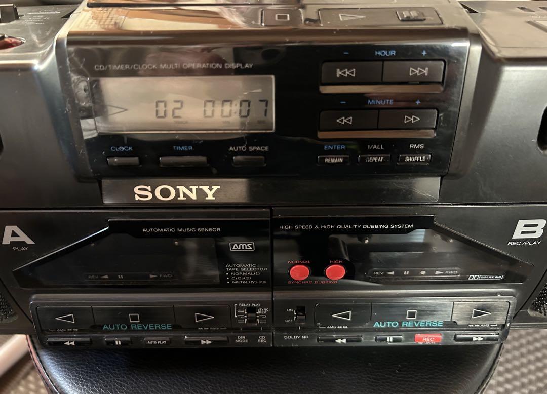 SONY DoDeCaHornCD CDラジカセ CFD-DW95 修理チャレンジ