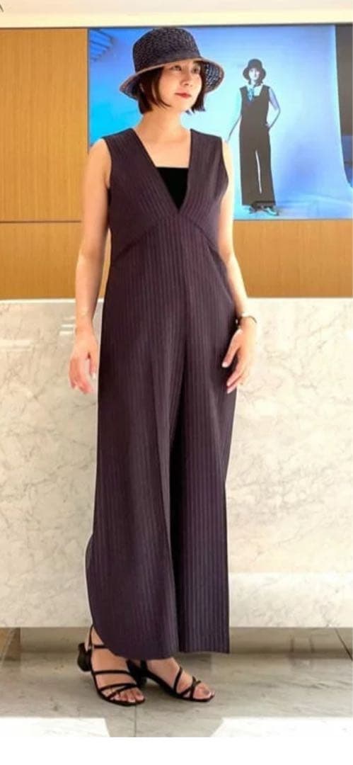 アナイ リネン調オックスVオールインワンM