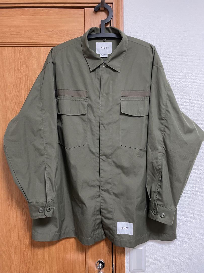 WTAPS シャツ HUEY / LS / CTPL . WEATHE 22AW WTAPS ダブルタップス SIZE:1 HUEY / LS CTPL . WEATHER