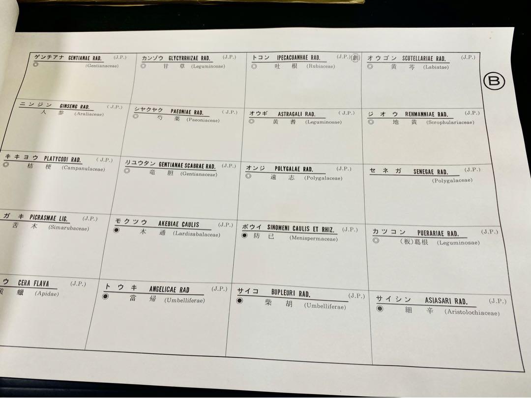 古い漢方薬 生薬標本一覧 80種 中井廣進堂　医学部　薬学部　漢方医 東洋医学