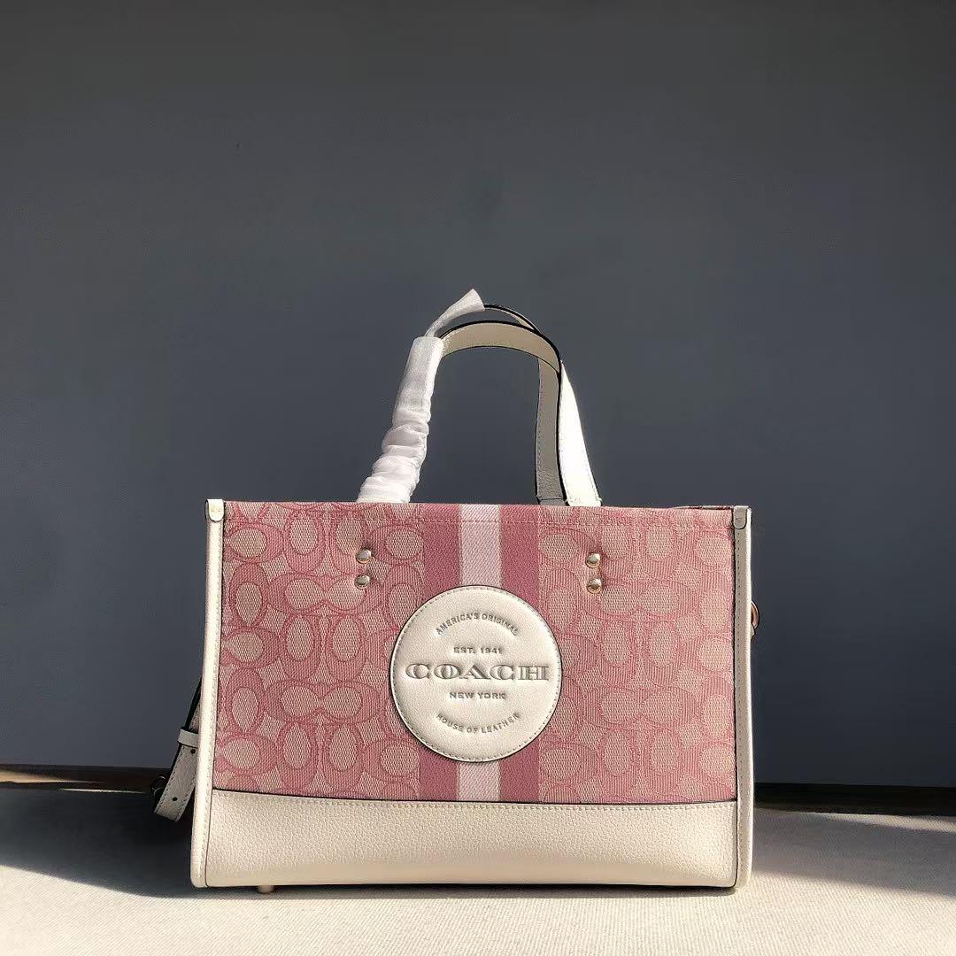COACHコーチ C7685 デンプシー　トート ピンク シグネチャー 2WAY