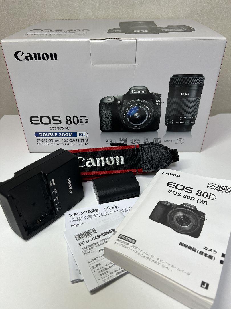 セール人気SALE Canon EOS 80D W Wズームキット EDzGc-m47063540973 お得新作