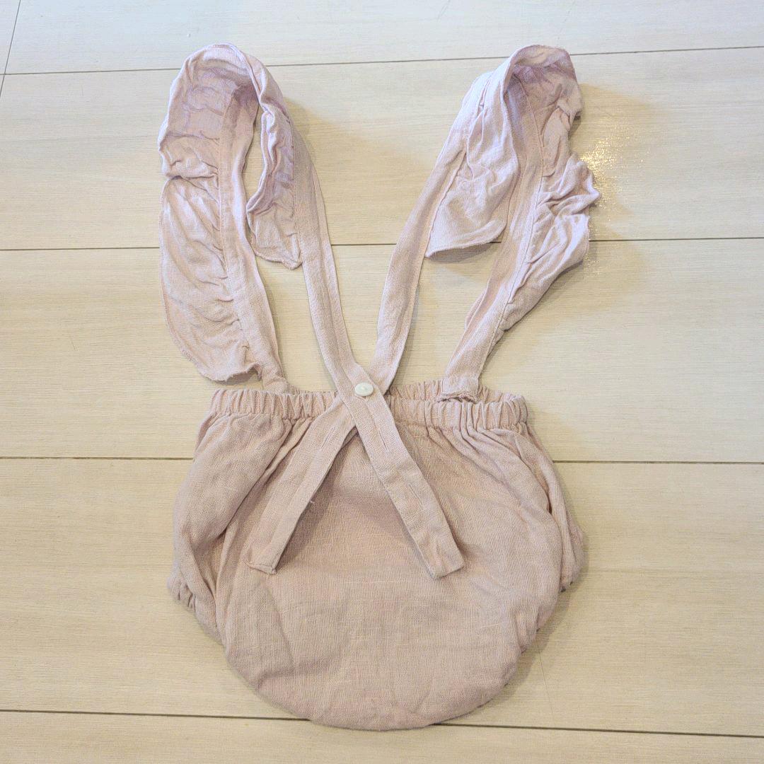 bebe organic べべオーガニック ピンク サロペット