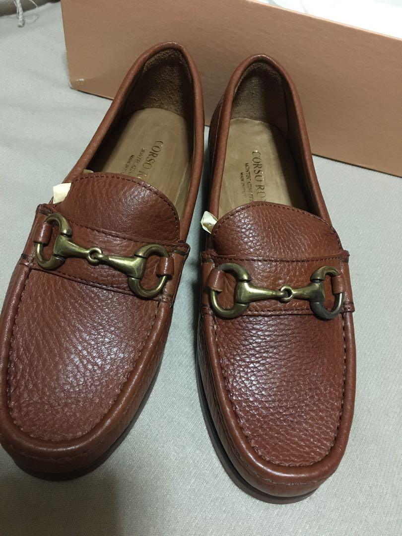 CORSO ROMA 9 レザー ビットローファー 38 ブラウン 新品