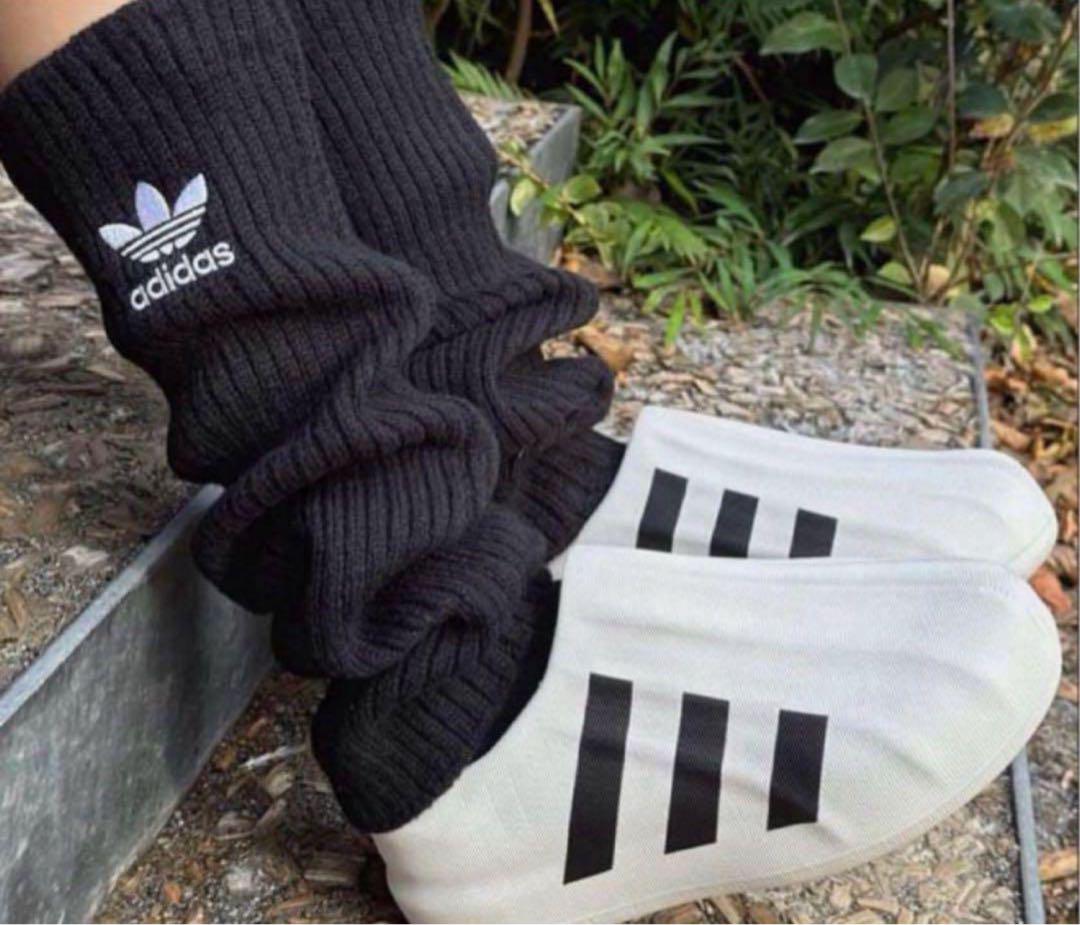 adidas レッグウォーマー 黒 ブラック 日本完売品