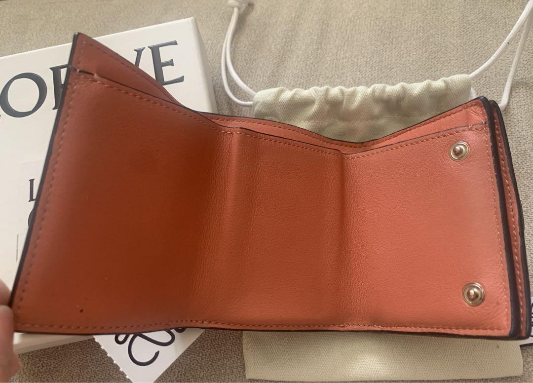 LOEWE 三つ折り財布 ベージュ/オレンジ ロエベ - メルカリ