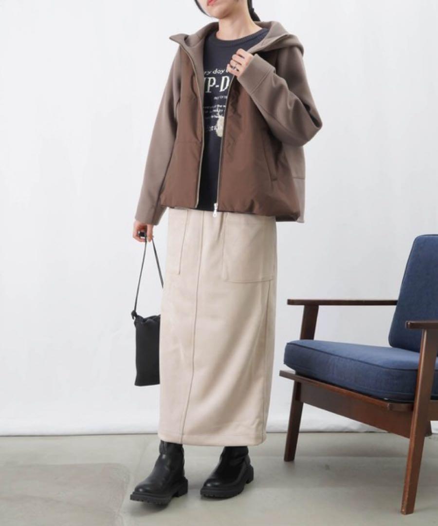 入荷なう 新品【LADY LUCK LUCA】ウール 中綿ブルゾン パーカー ジャケット ジャケット・アウター