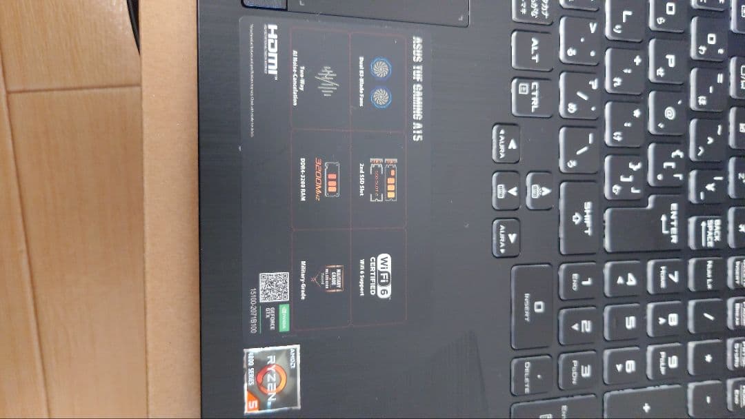ASUS TUF Gaming A15 ゲーミングノートPC ASUS TUF Gaming A15 ゲーミングノートPC