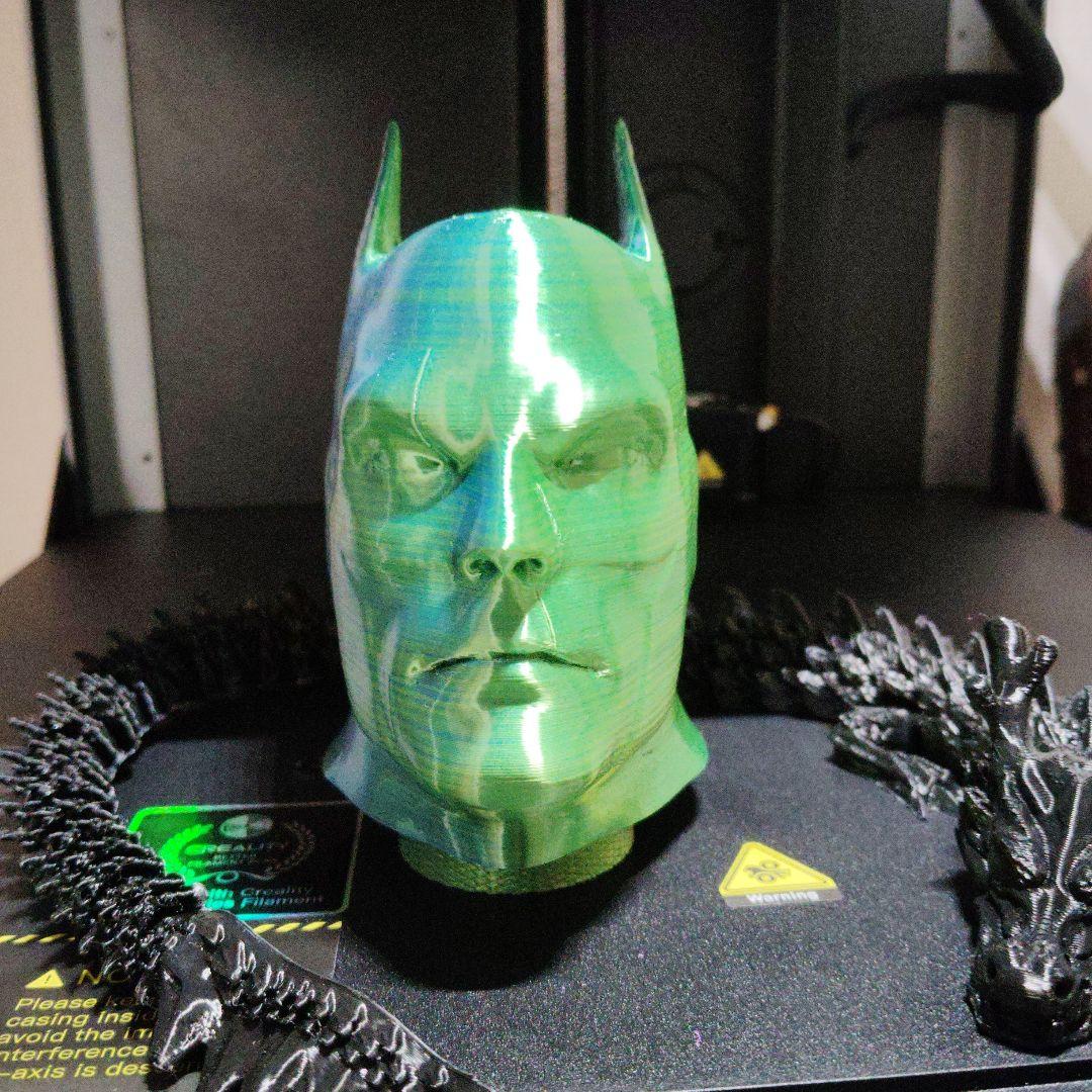 バットマン 3Dプリント頭部彫刻
